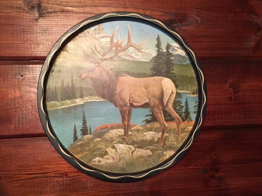Vintage Elk Plate(because we like animals;)