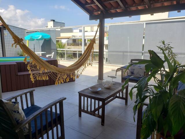 Cobertura gigante com piscina. Perto praia/surf gallery image 5