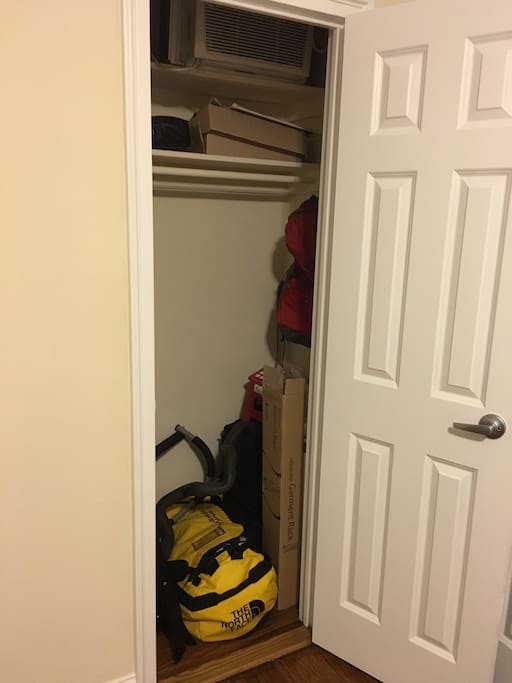 Large closet and storage space.