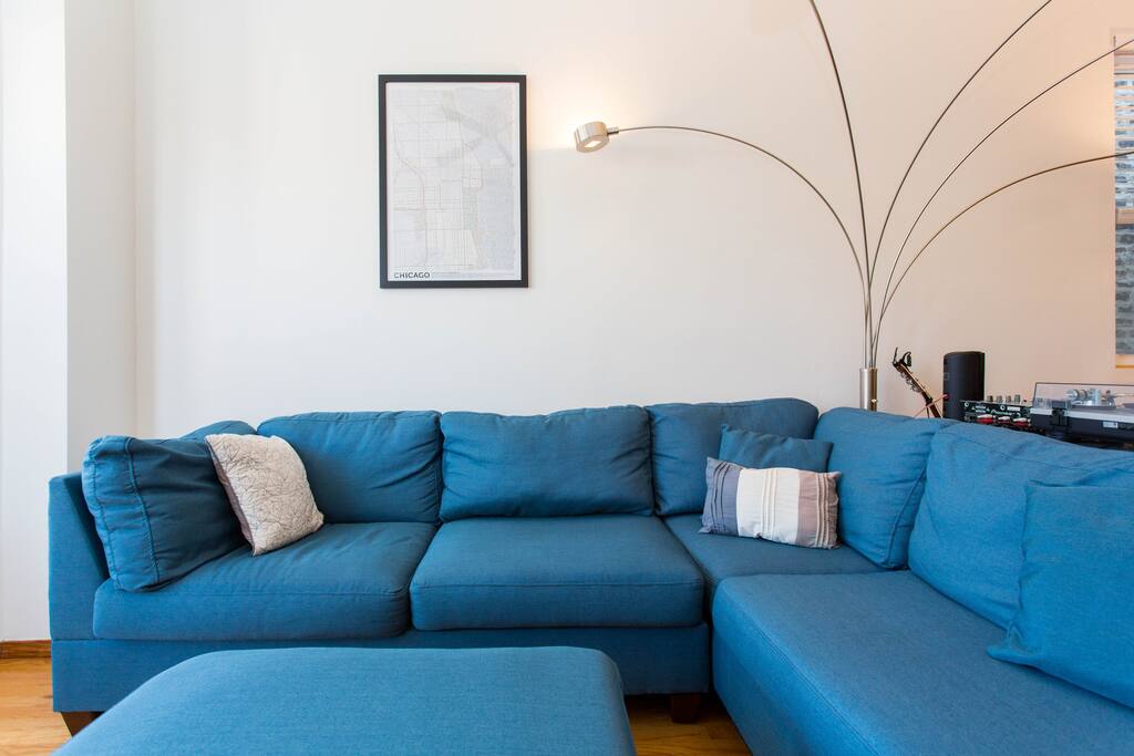Comfortable sectional for lounging