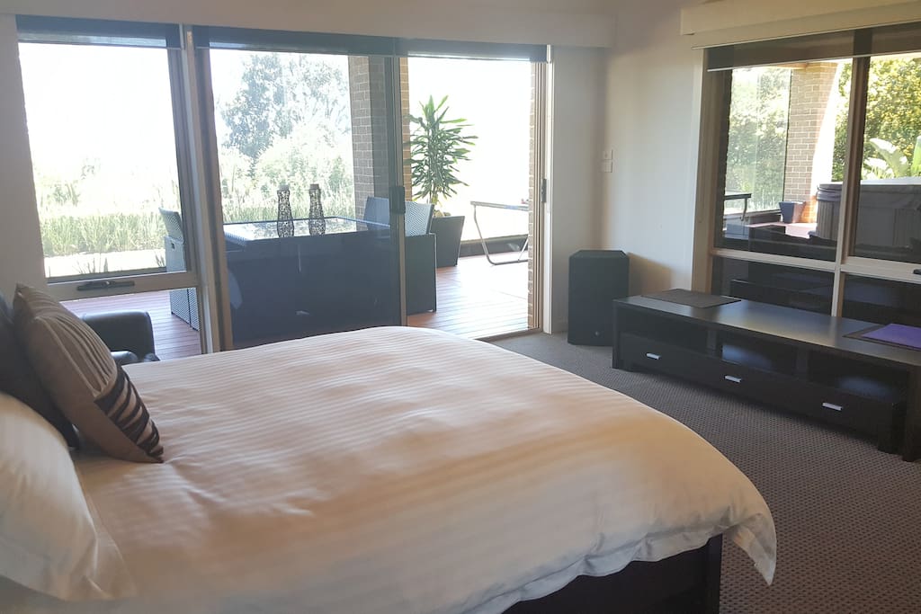 Private Bedroom setting with quality fittings.
