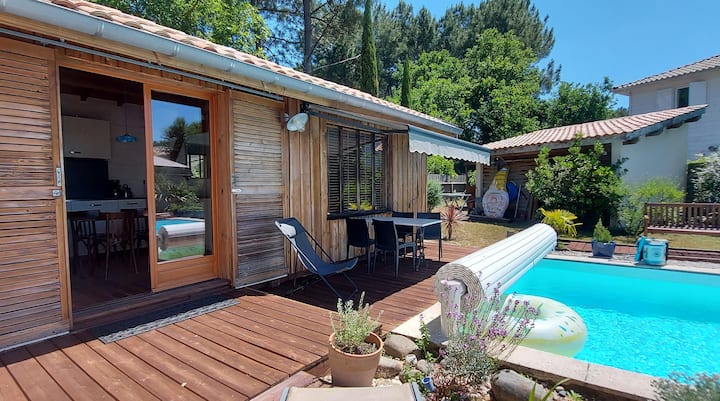 Gujan-mestras, Bassin D'arcachon. Cabane+piscine. - Gujan-Mestras