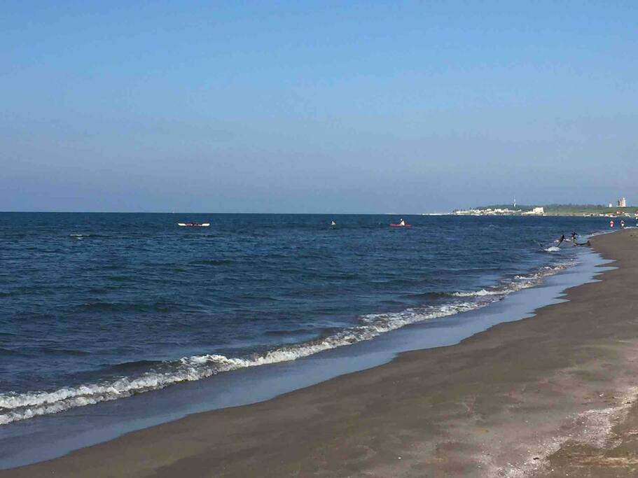 Playa frente a la casa