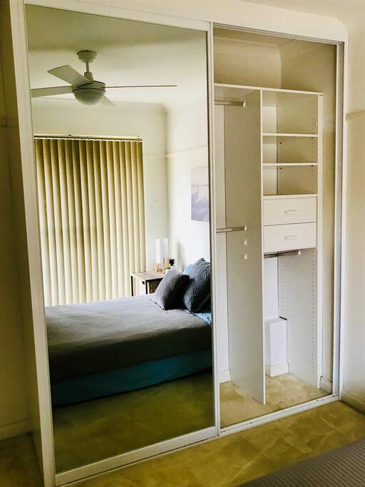 Ample closet space