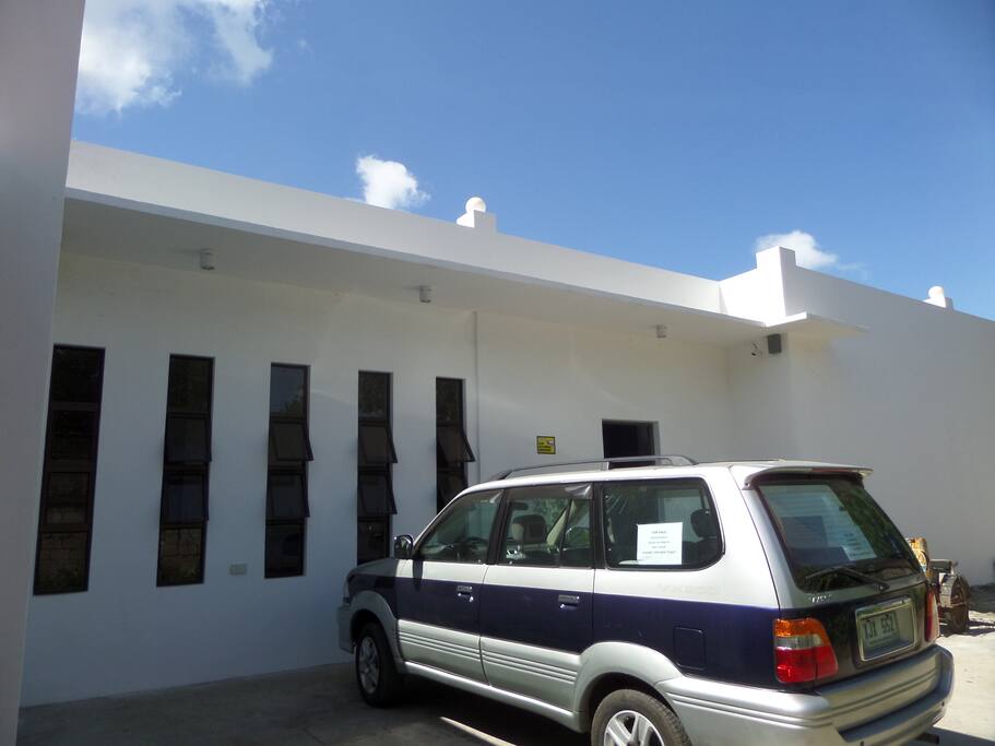 Very few windows face outside, for max privacy and security. CCTV also installed