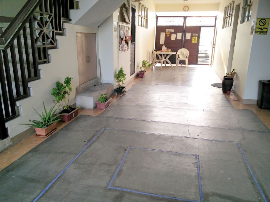 Middle of building.
