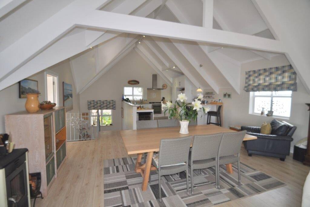Fully equipped upstairs kitchen, with dishwasher and separate wine fridge.