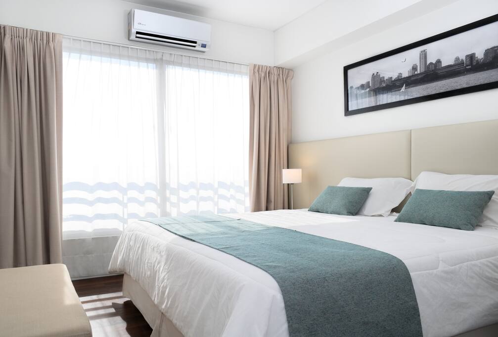 Very bright bedroom