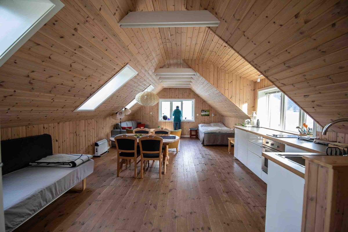 Traditional loft ON the fjord in Sogndalsfjøra, Sogn og Fjordane ...