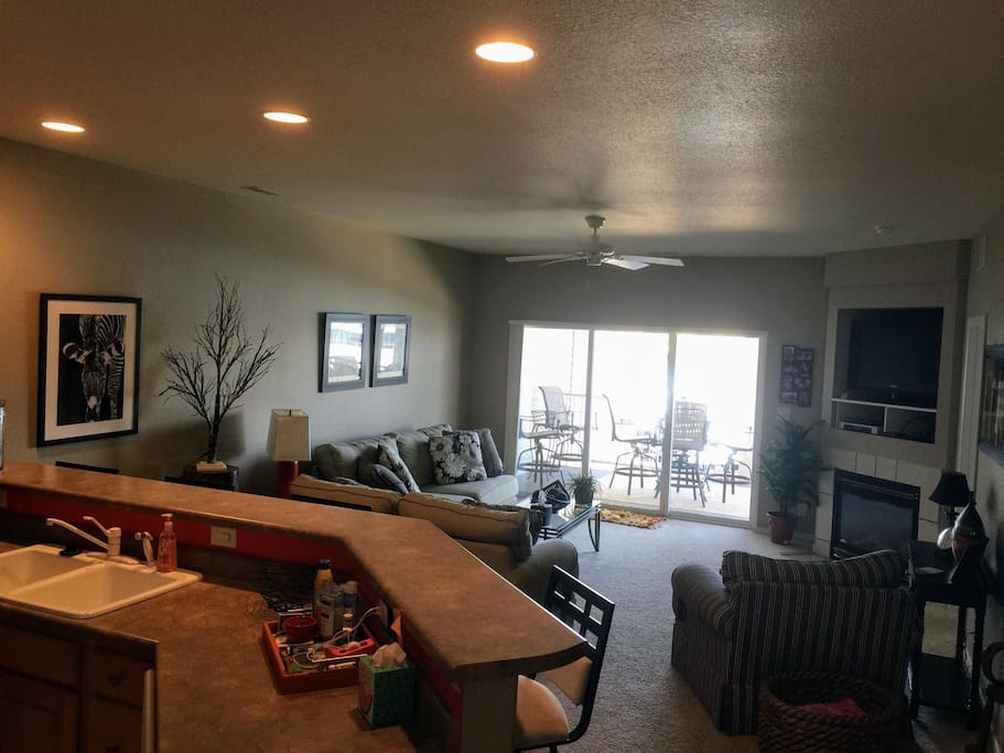 Living Area from Kitchen