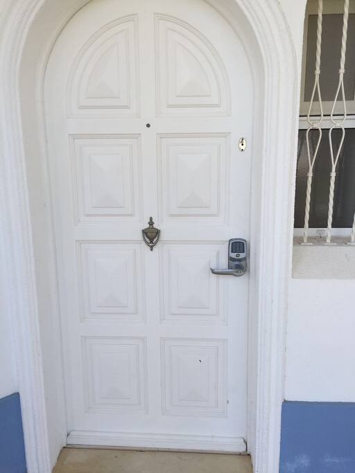 Remote Lock.
Instead of issuing keys we provide for our guests a code for them reservation.