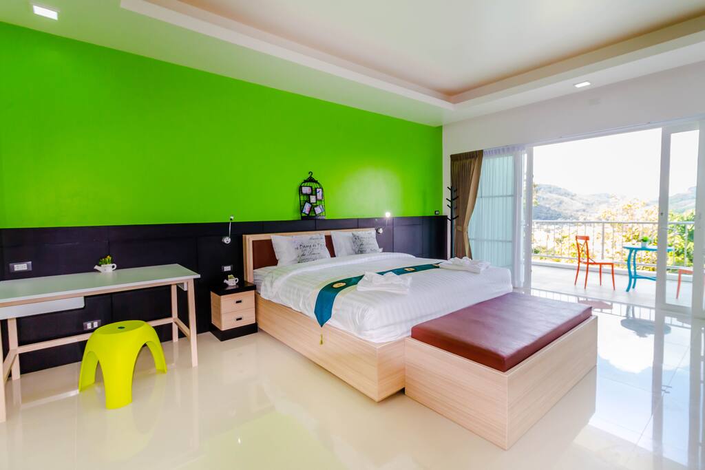 Bedroom with seaview