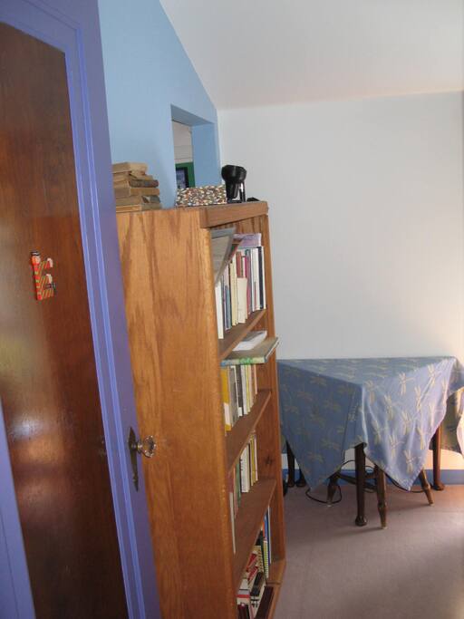 View into room from hall.