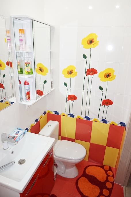bathroom on the 2 floor