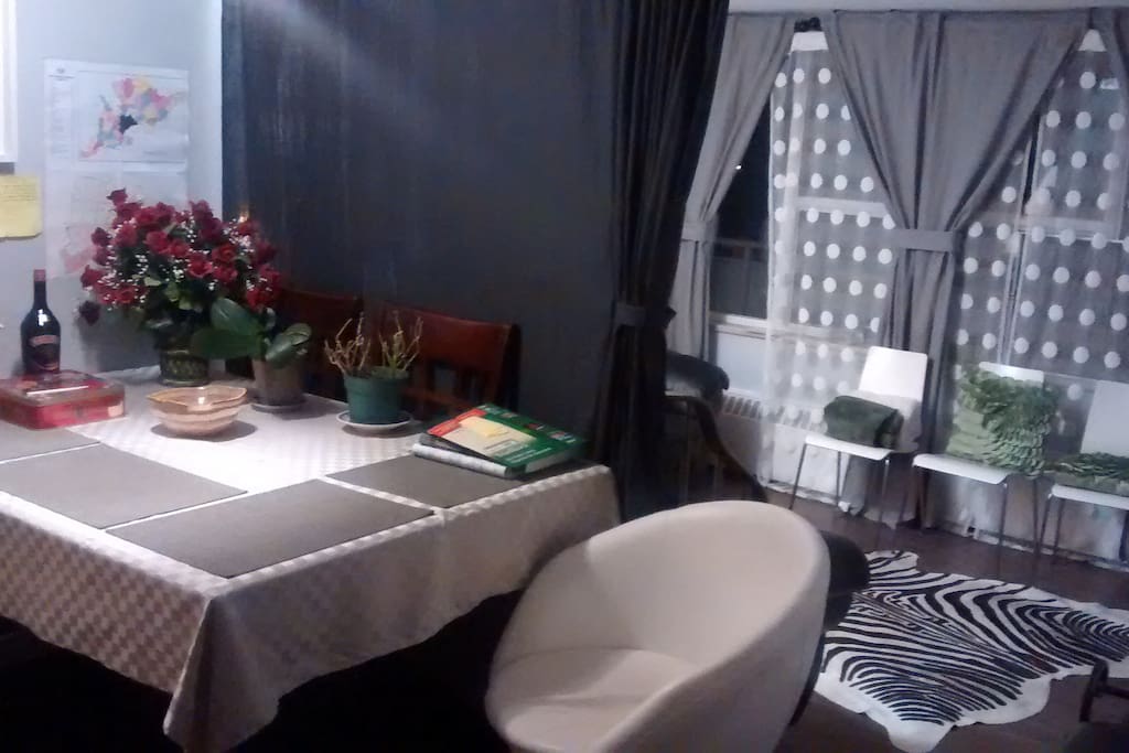 living room and dinning room