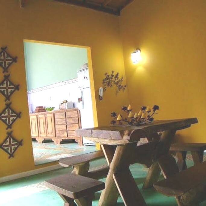 Copa com vista para a cozinha