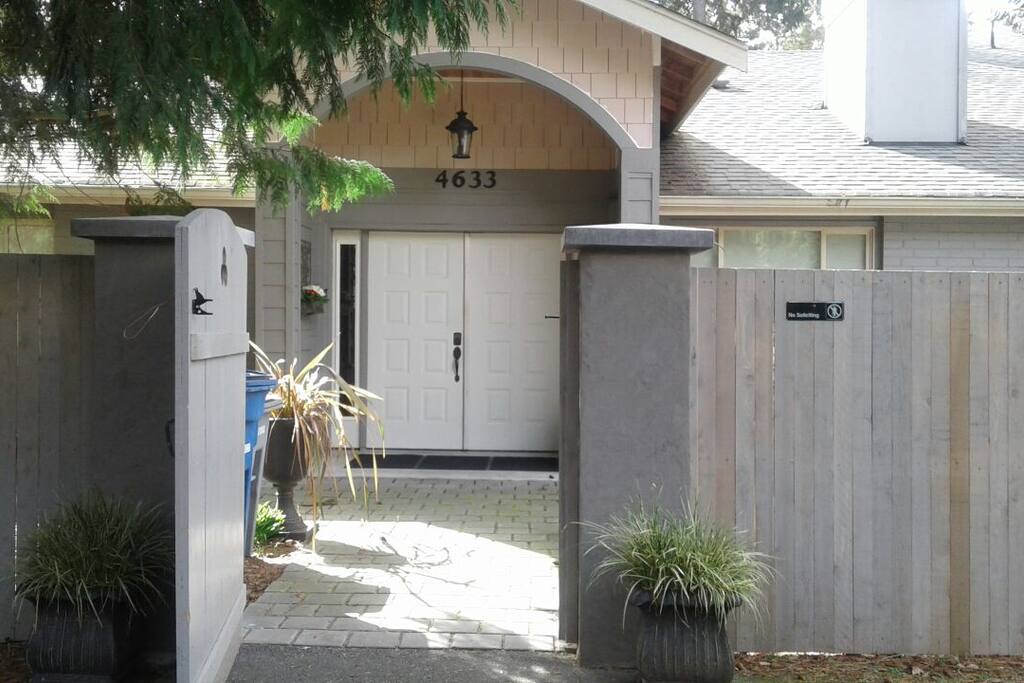 Your estate entrance with a newly built fence.