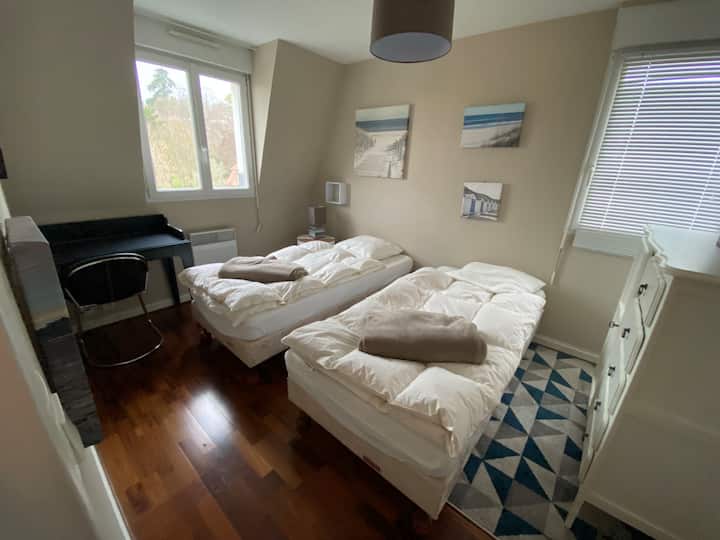 ห้องพักที่มีเตียงเดี่ยว 2 เตียง