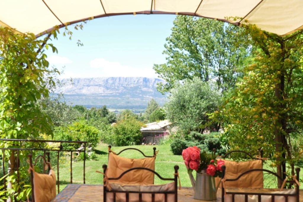 terrasse face à Ste Victoire