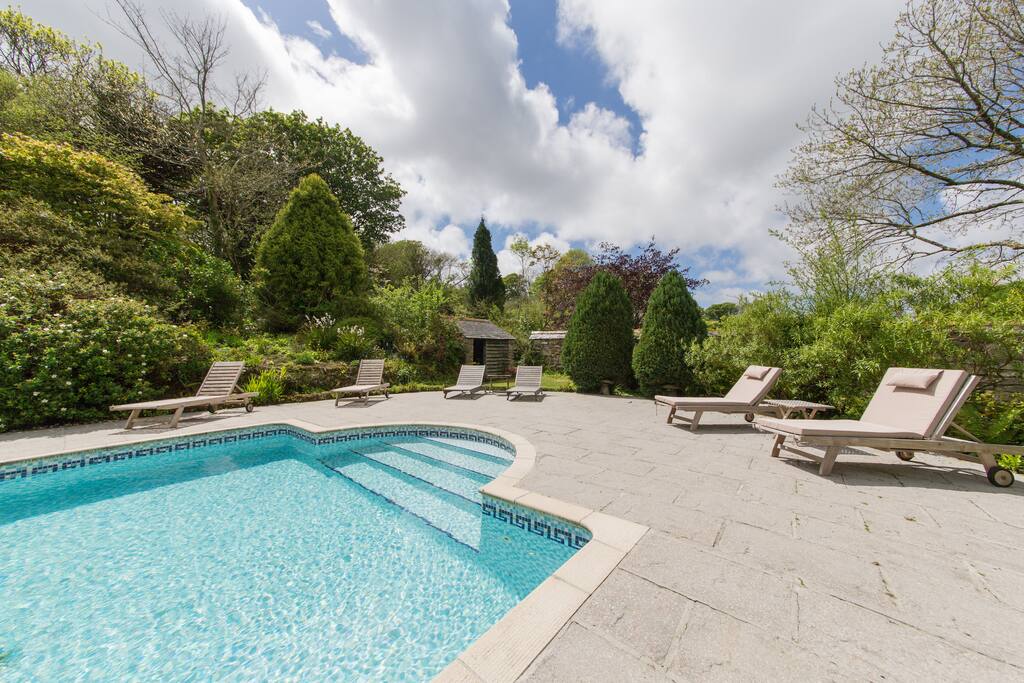 Shared heated pool