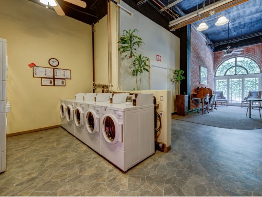 Laundry onsite, and free wireless internet in the Basement.