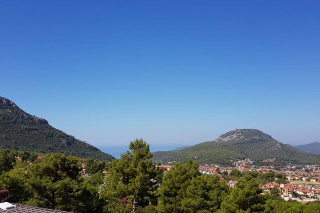 View from top balcony
