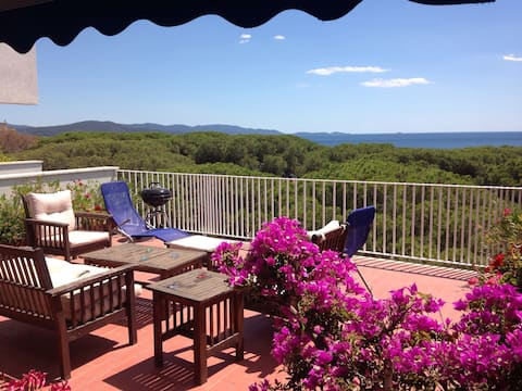 Romantic penthouse with sea view