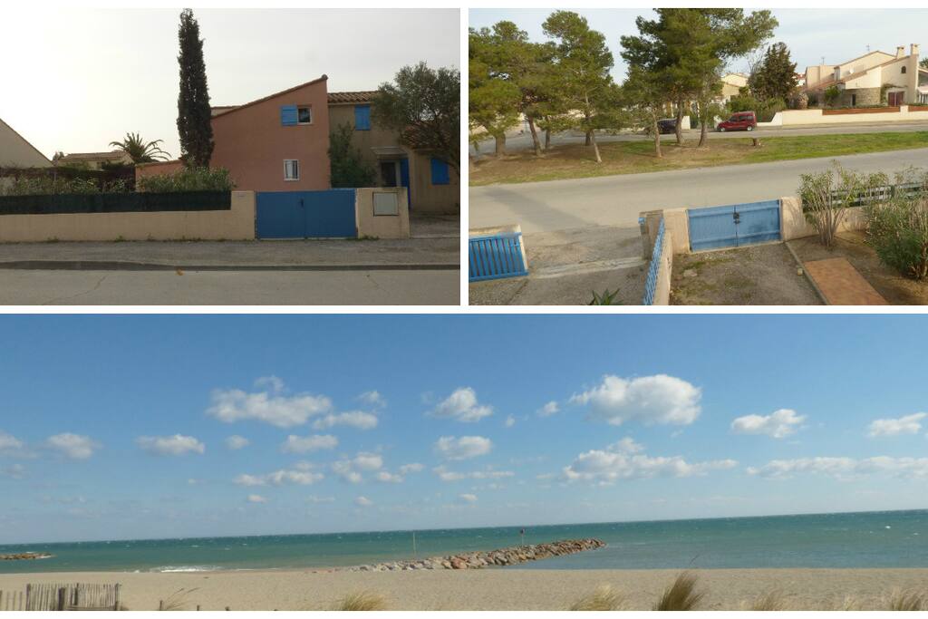 Parking privé. 500 m de la plage et du port