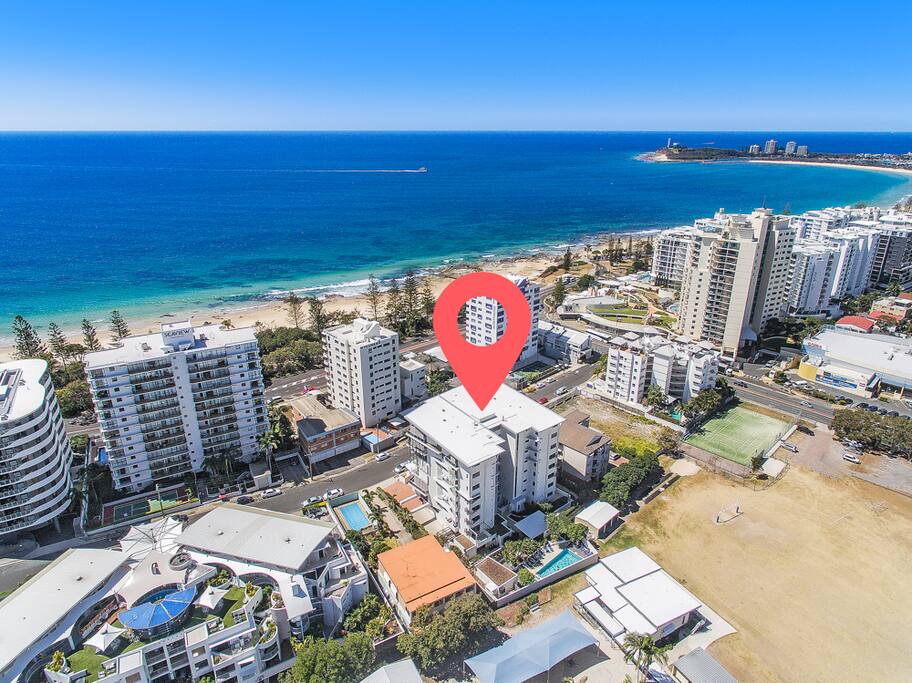 Only 1 Block away from the famous Mooloolaba Beach