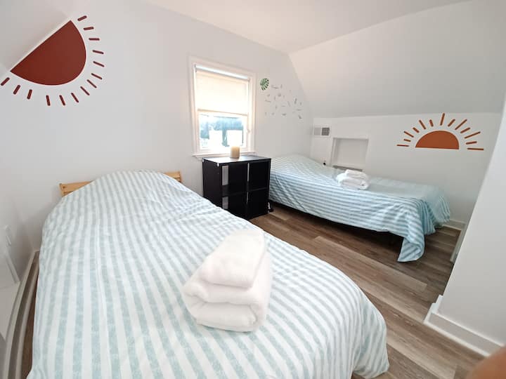 Niveli i papafingos me kod kepi me krevate dopio.