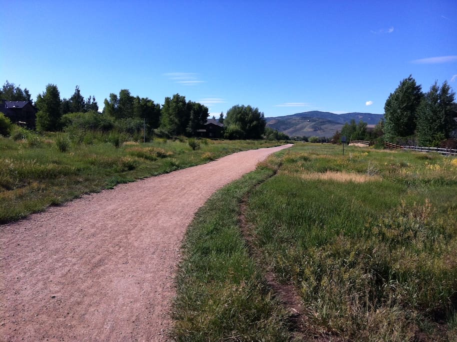 Trail system one block away
