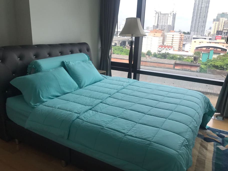 Luxurious big bed and new