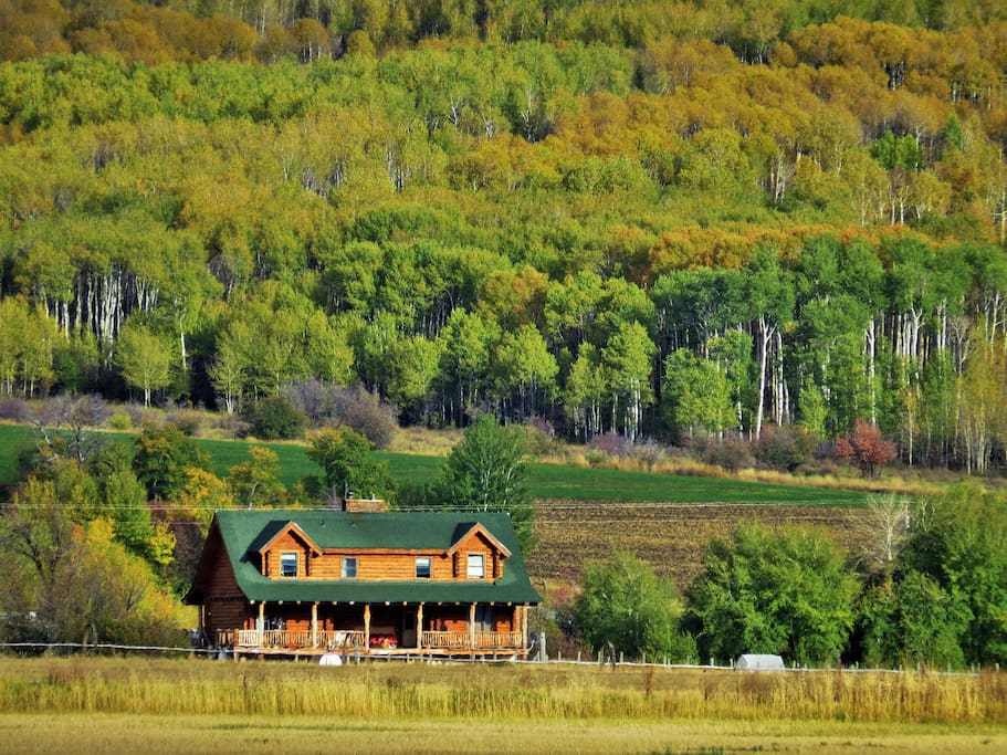 The back of Teton Hostel HideAway.