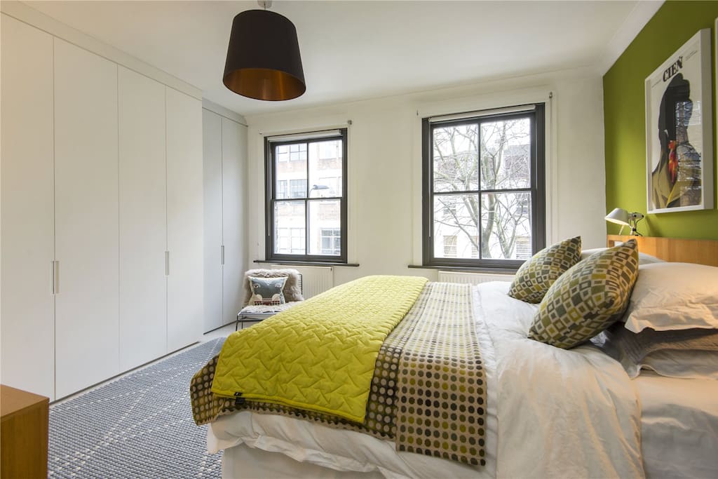 The main bedroom, with super king, super-comfortable bed.