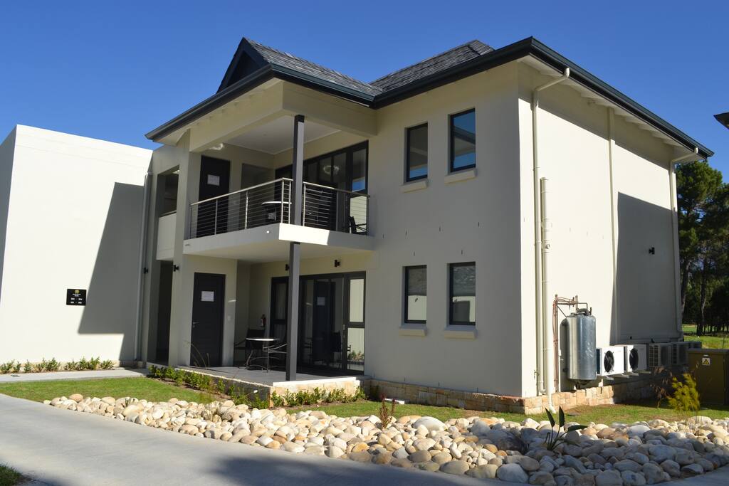Side view of hotel suite