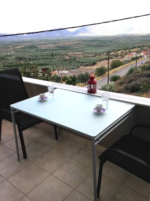 Relax and enjoy the view from the balcony