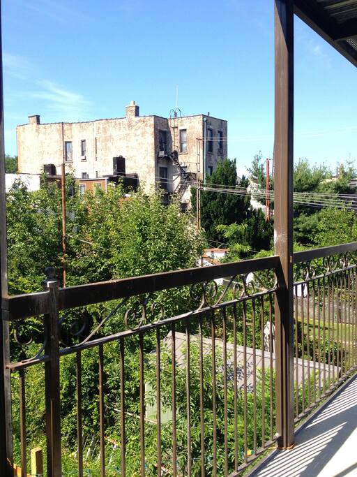 Balcony facing south