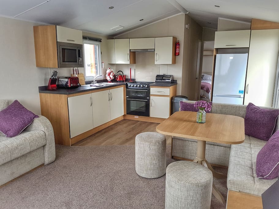 open plan kitchen