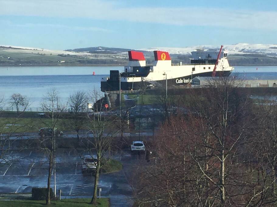The view from the apartment window...