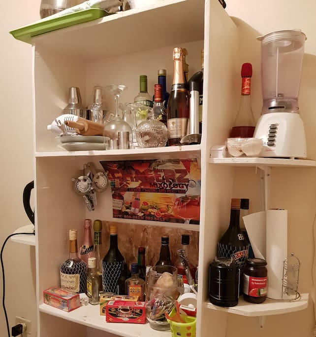 A Medium liquor Cabinet is available.