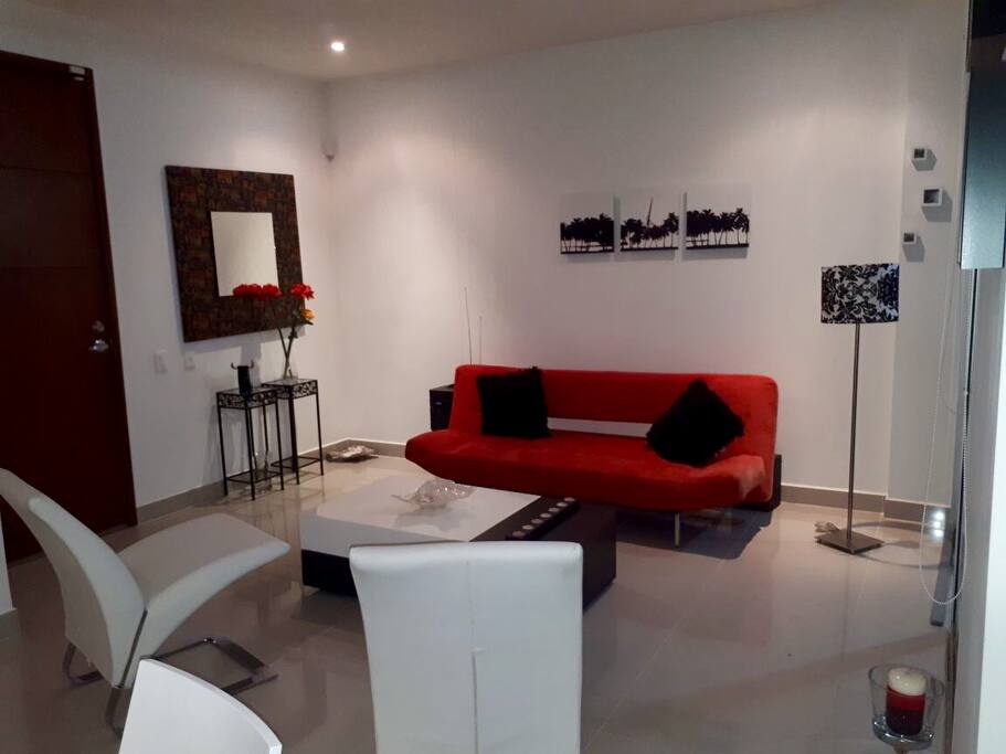 Sala - área social con sofá cama doble