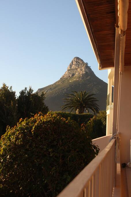 Lions Head view on the right of the balcony