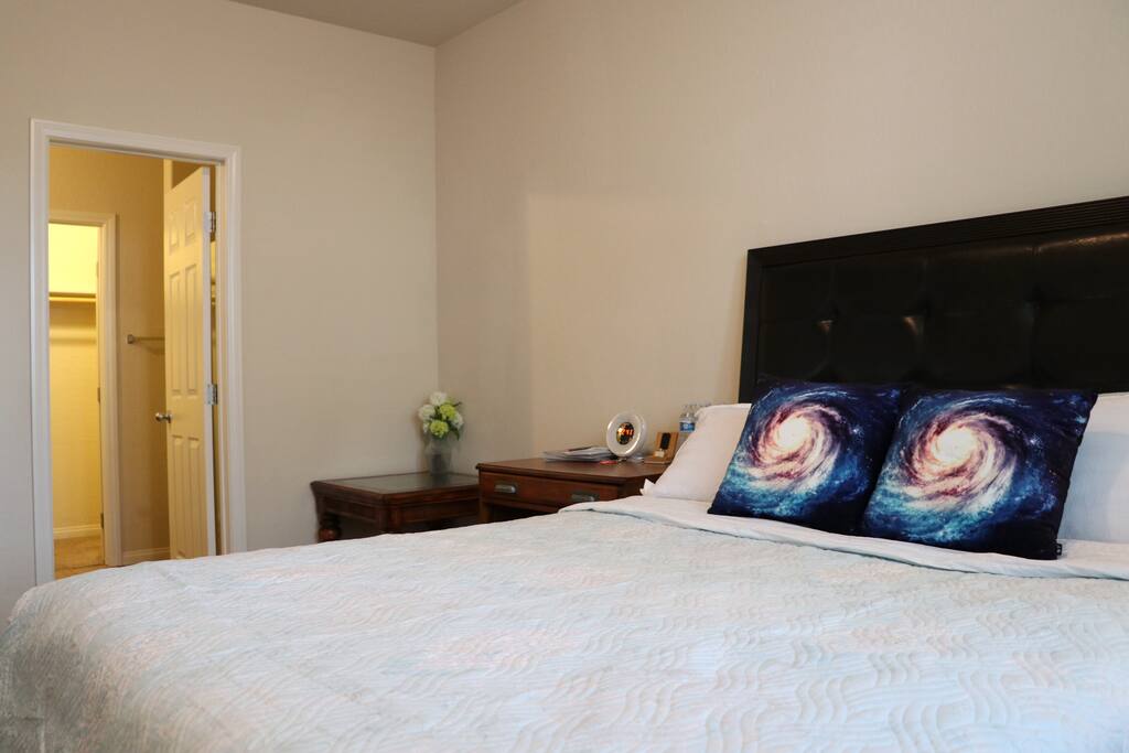 private bathroom and walk-in closet