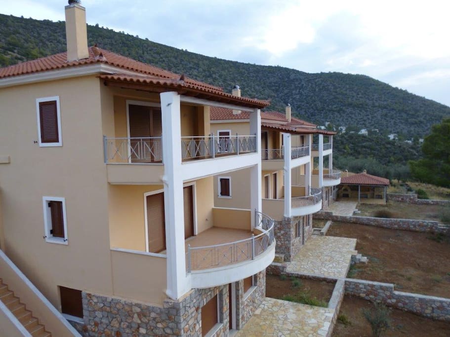 side of villa