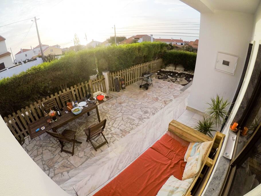 Barbecue area garden