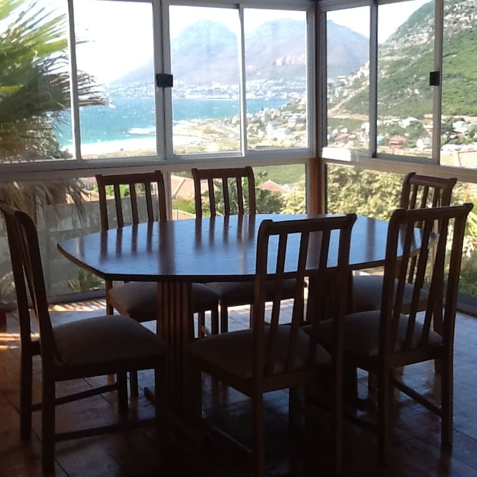 Breakfast hall with sea views