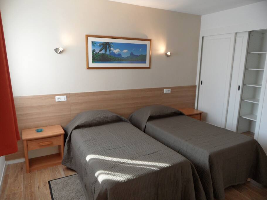 Chambre 2 lits 90x190
