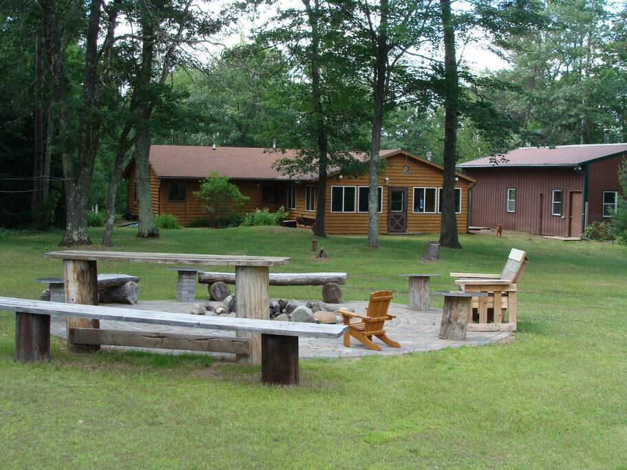 Lots of grassy space to play yard games