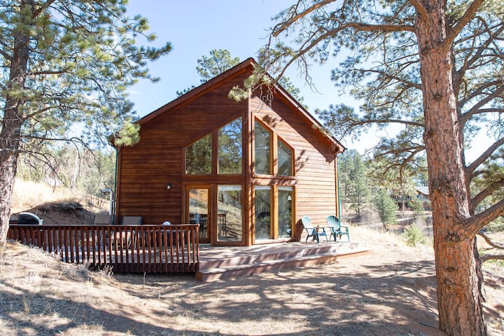 photo Best Places To Airbnb In Colorado cabin with hot tub and mountain views