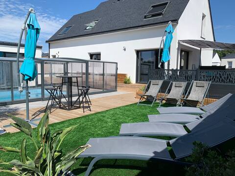 Villa 5 min from the beach with pool, SPA, hammam
